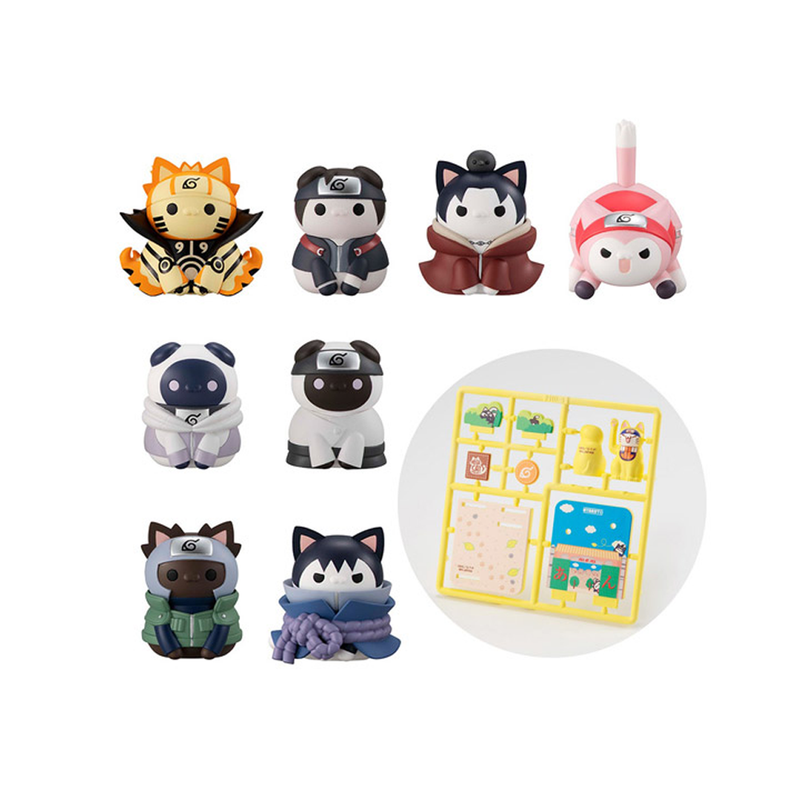 [PRE-ORDER] Megahouse Mega Cat Project: Naruto-Nyaruto - Fourth Great Ninja War Box of 8 Figures (With Gift)