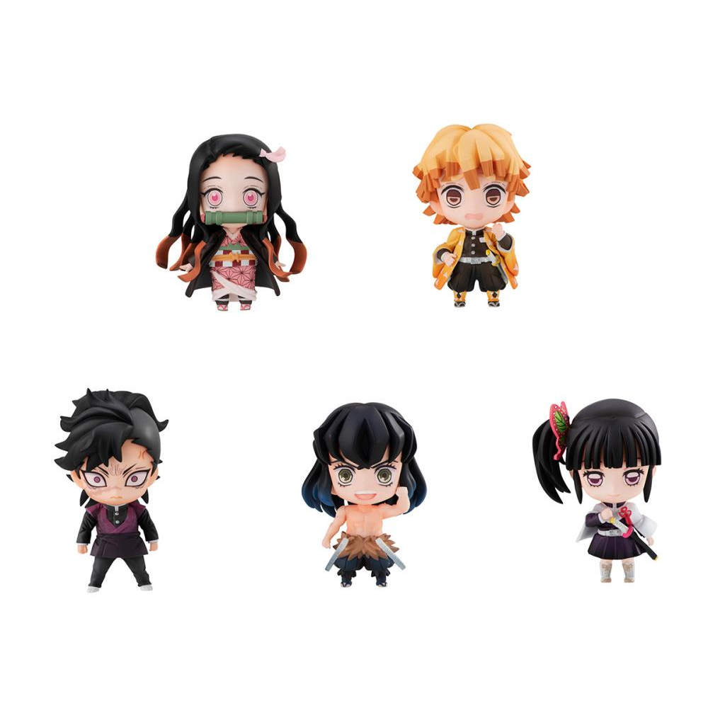 Megahouse: Demon Slayer: Kimetsu no Yaiba - Tanjiro & Friends Mascot Box of 5 Figures (With Gift)