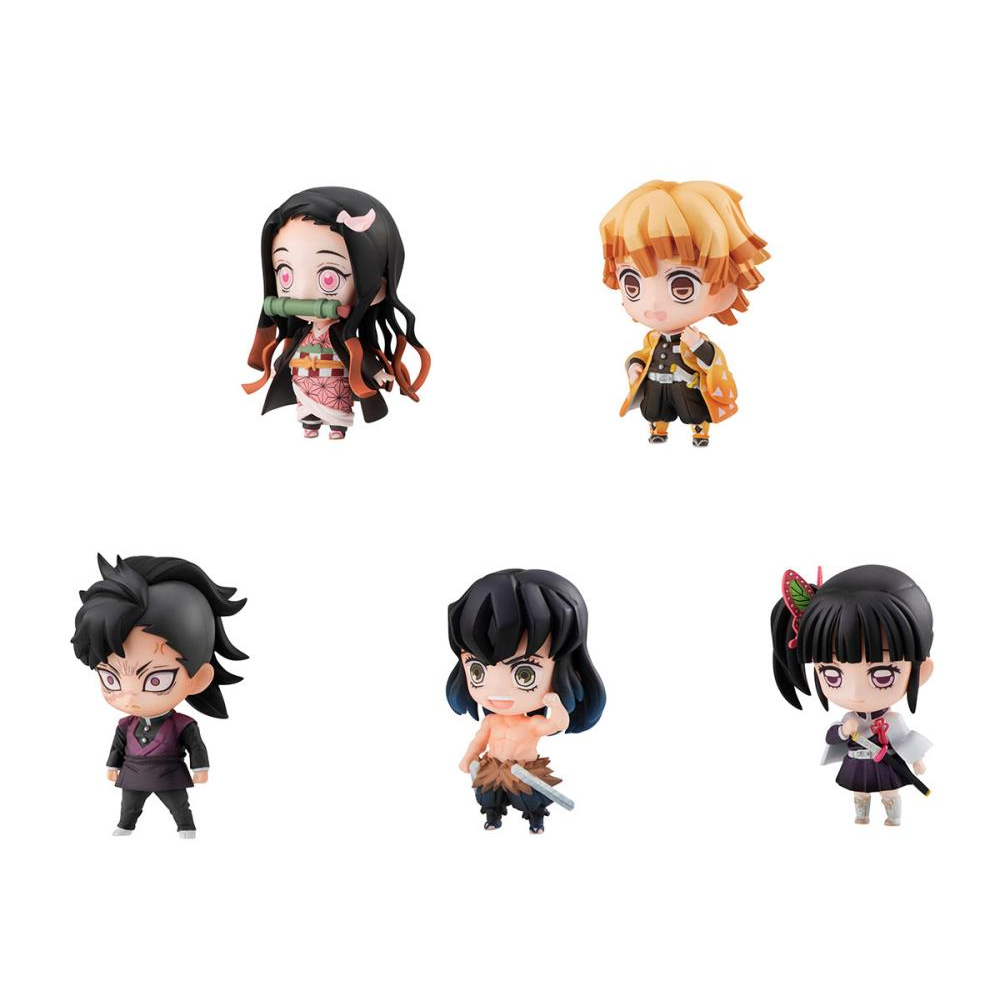 Megahouse: Demon Slayer: Kimetsu no Yaiba - Tanjiro & Friends Mascot Box of 5 Figures (With Gift)