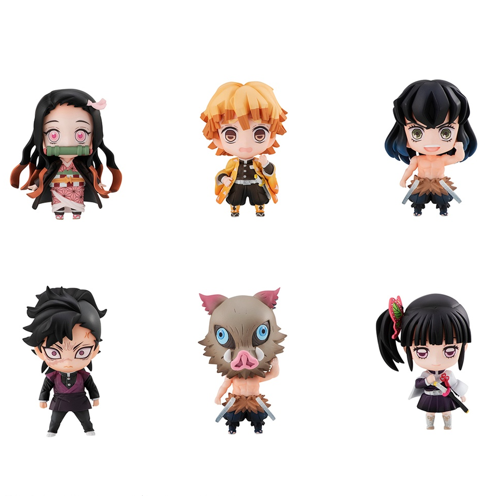 Megahouse: Demon Slayer: Kimetsu no Yaiba - Tanjiro & Friends Mascot Box of 5 Figures (With Gift)