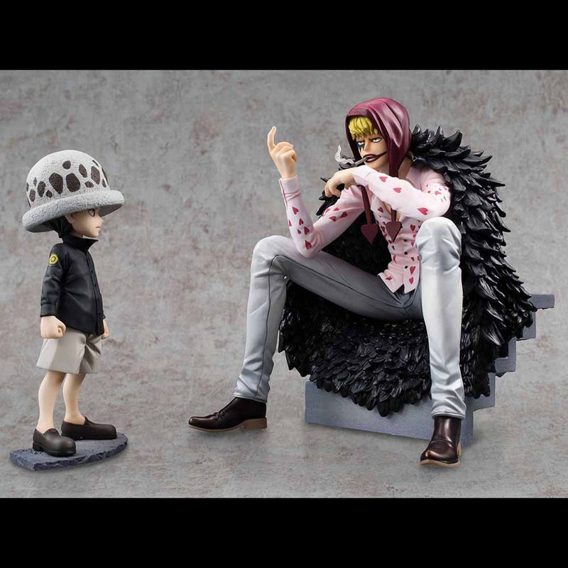 [PRE-ORDER] Megahouse: One Piece Portrait of Pirates - Corazon & Law (Limited Edition) Figures