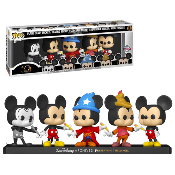 FU51118-IE Funko POP! Disney: Archives - Mickey Mouse 5-Pack Special Edition Exclusive [READ DESCRIPTION]
