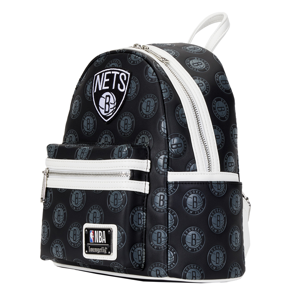 Loungefly: NBA Brooklyn Nets Debossed Logo Mini Backpack