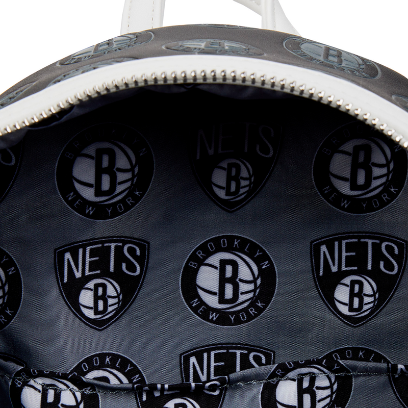 Loungefly: NBA Brooklyn Nets Debossed Logo Mini Backpack