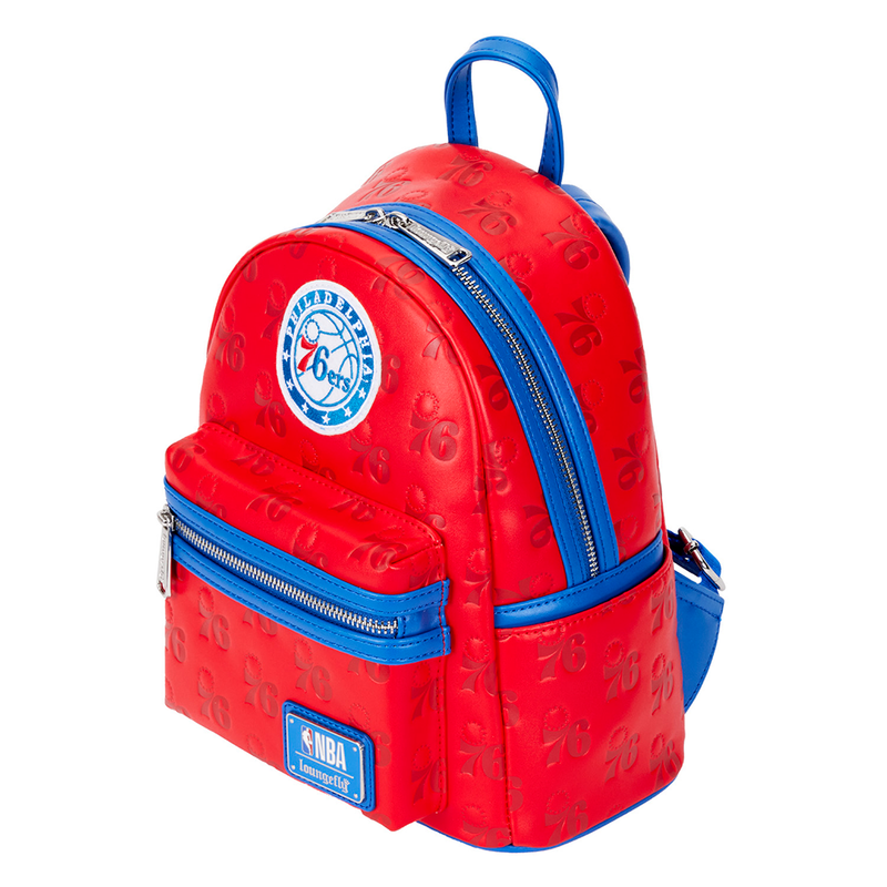 Loungefly: NBA Philly 76ers Debossed Logo Mini Backpack