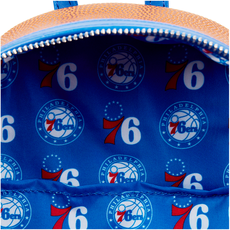 Loungefly: NBA Philly 76ers Basketball Mini Backpack