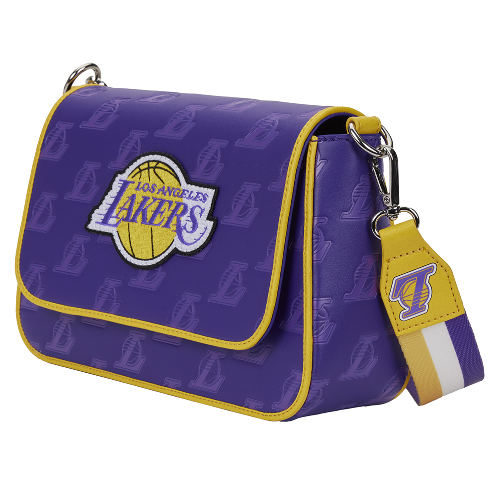 Loungefly: NBA LA Lakers Debossed Logo Cross Body Bag