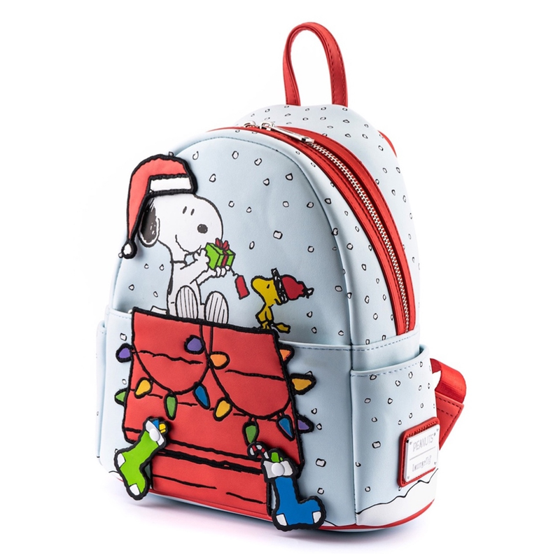 Loungefly: Peanuts Gift Giving Snoopy and Woodstock Mini Backpack