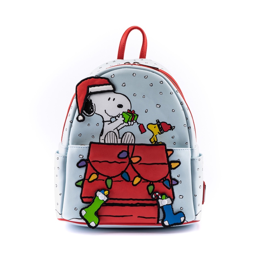 Loungefly Peanuts Gift Giving Snoopy & Woodstock Mini Backpack - Thumbnail 3