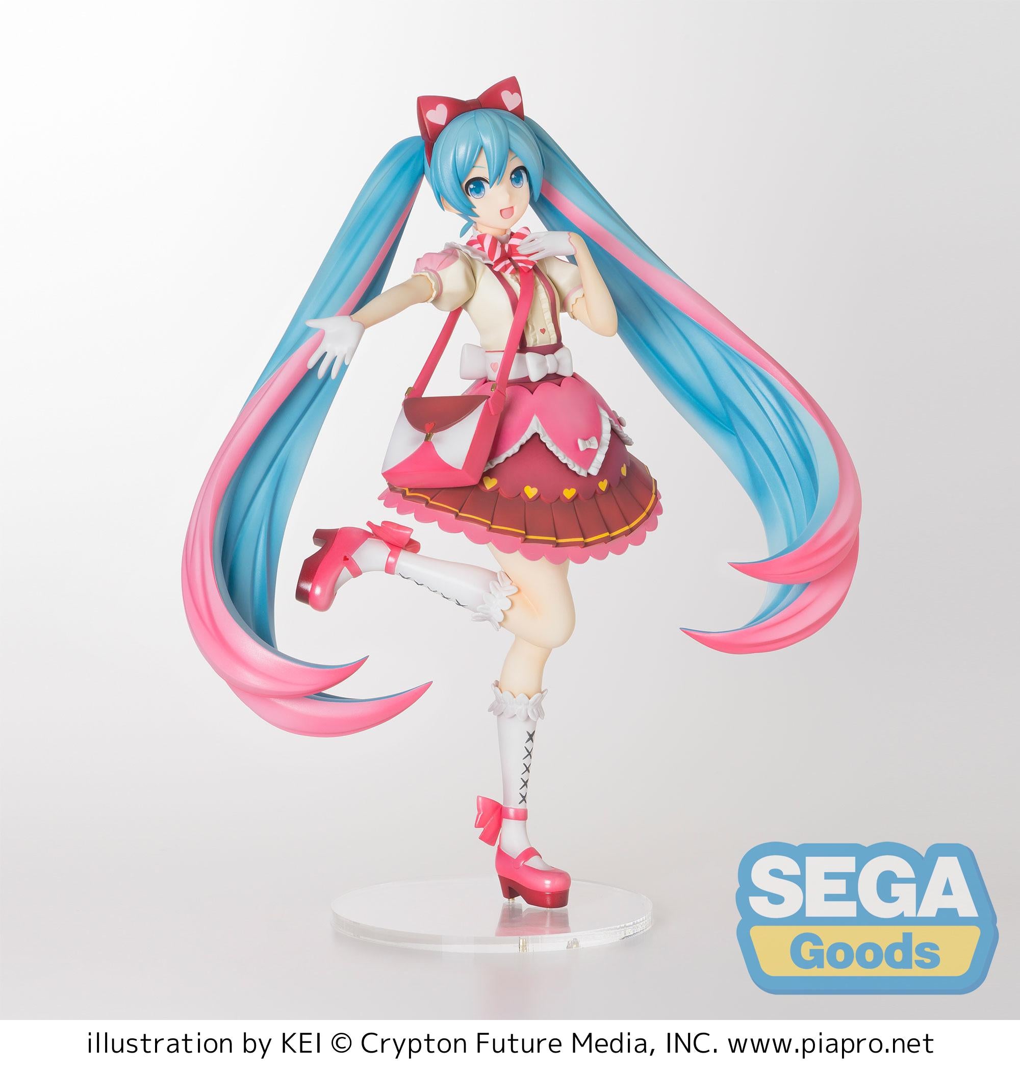 Sega: Vocaloid - Super Premium Miku Hatsune Ribbon x Heart Figure