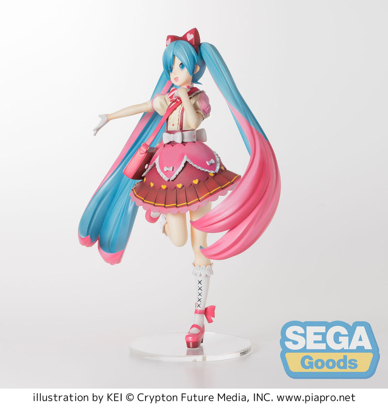 Sega: Vocaloid - Super Premium Miku Hatsune Ribbon x Heart Figure
