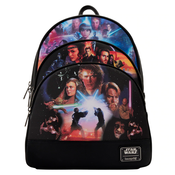 Loungefly: Star Wars - Trilogy 2 Triple Pocket Mini Backpack