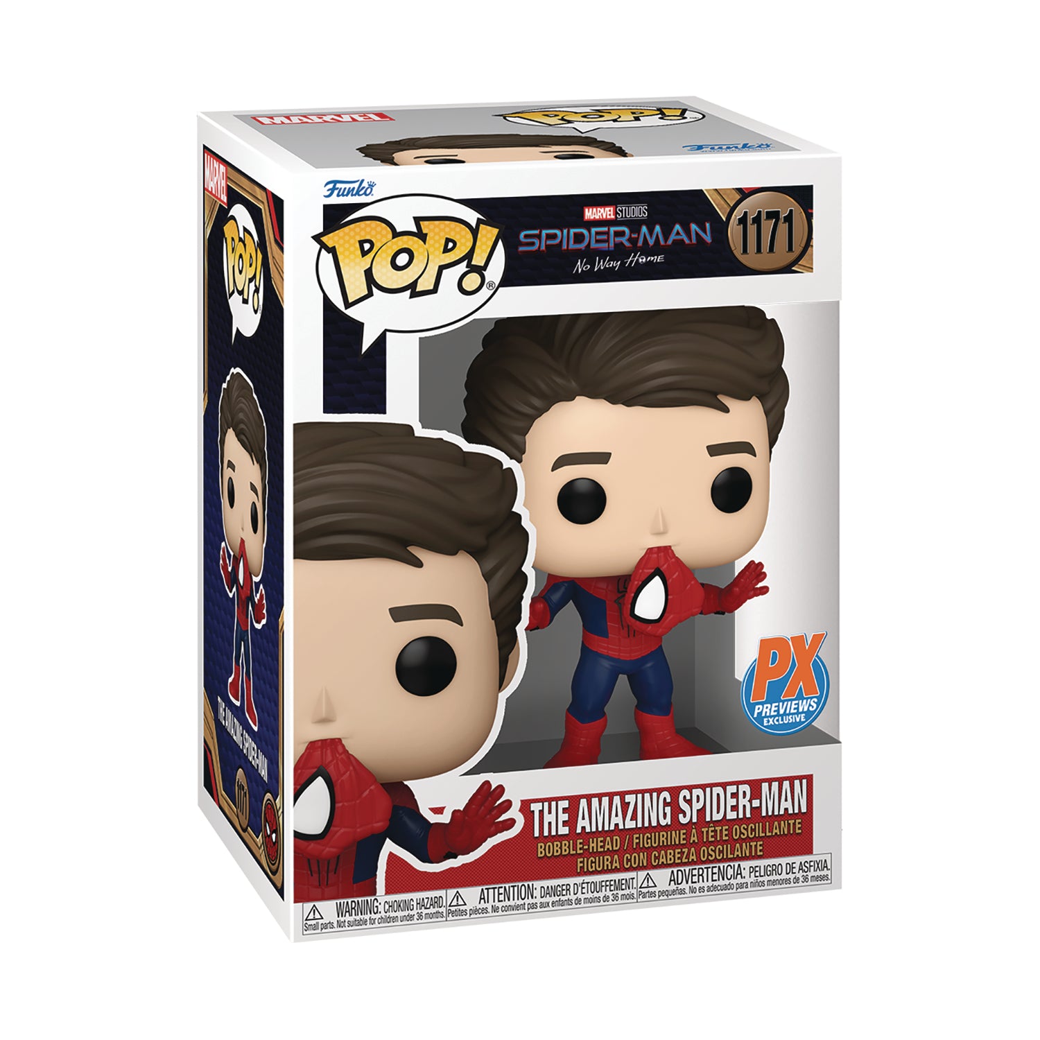 Funko POP! Spider-Man: No Way Home - The Amazing Spider-Man Unmasked Vinyl Figure #1171 Preview Exclusives (PX) [READ DESCRIPTION]