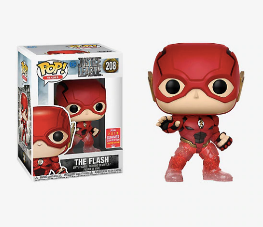FU32331 Funko POP! Justice League - The Flash (Running) Vinyl Figure #208 2018 Summer Convention Exclusive (NOT 100% MINT)