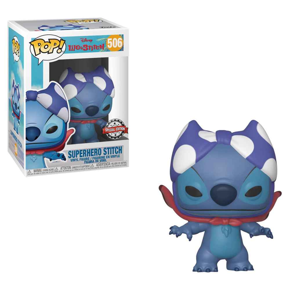 FU36636-IE Funko POP! Lilo & Stitch - Super Hero Stitch Vinyl Figure #506 Special Edition Exclusive