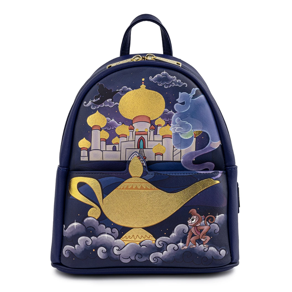 Colorful Disney Aladdin Genie Loungefly exclusive Exclusive mini backpack purchases new