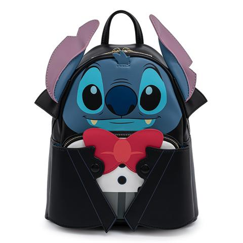 Loungefly: Disney Vampire Stitch Bow Tie Mini Backpack