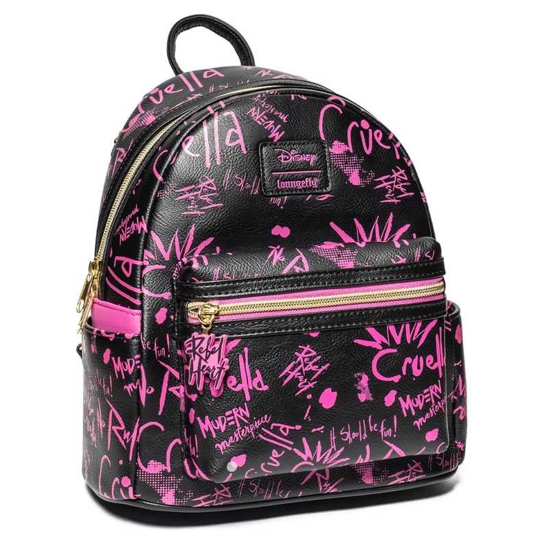 Loungefly: Disney - Cruella Graffiti Mini Backpack Entertainment Earth Exclusive