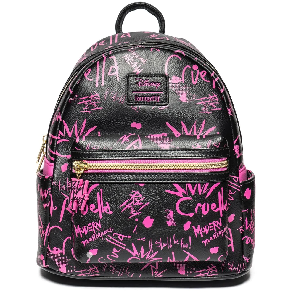 Loungefly: Disney - Cruella Graffiti Mini Backpack Entertainment Earth Exclusive