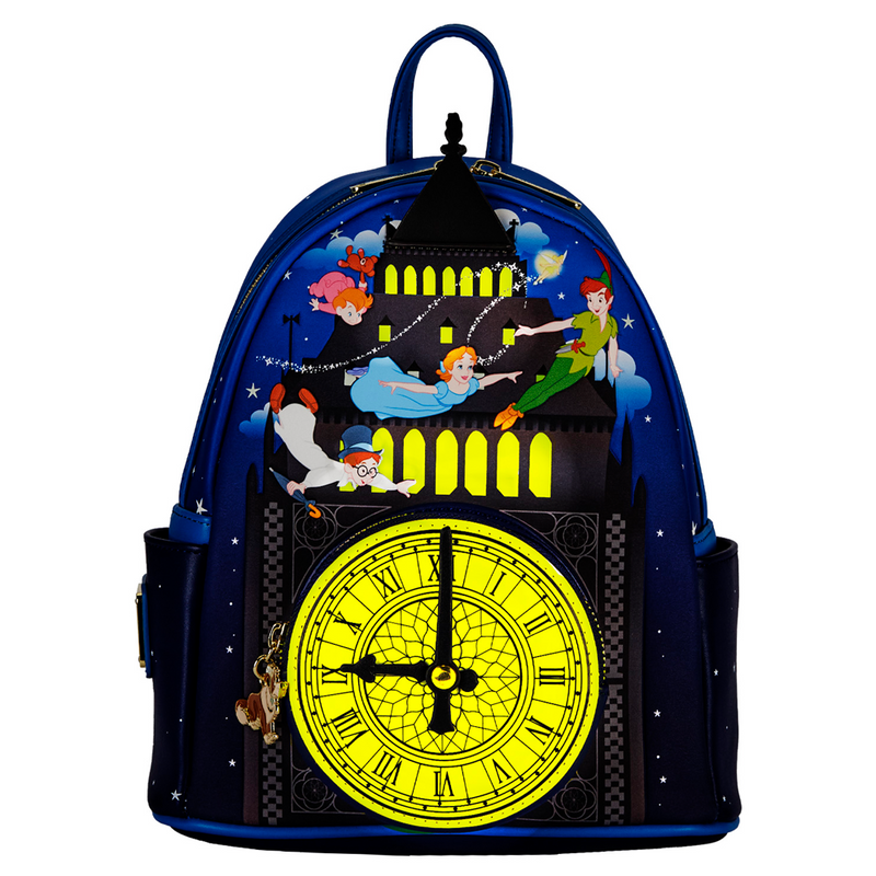 Loungefly: Disney Peter Pan Glow Clock Mini Backpack