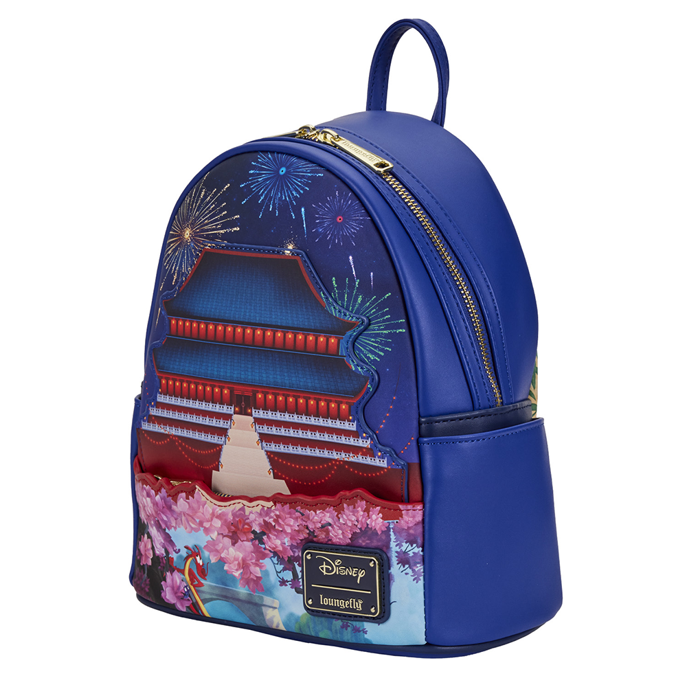 Loungefly Disney Mulan Castle Light Up Mini Backpack