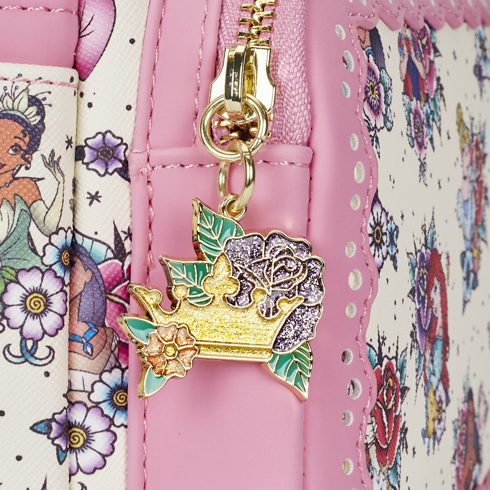 disney tattoo mini backpack Loungefly: Disney Princess Tattoo Aop Mini Backpack