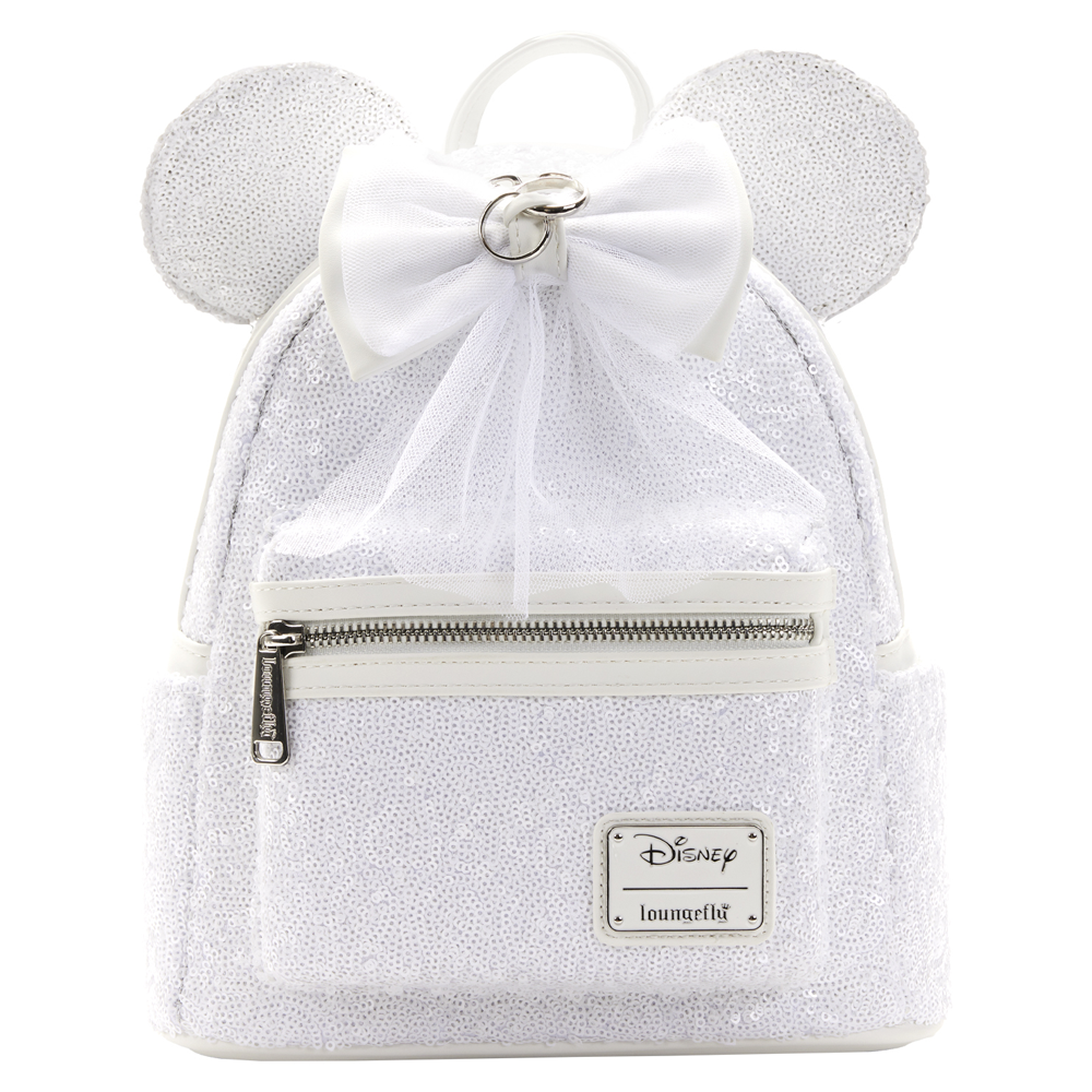 Loungefly: Disney - Minnie Sequin Wedding Mini Backpack