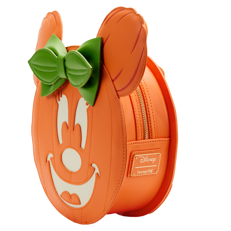 Loungefly: Disney - Glow Face Minnie Pumpkin Mini Backpack