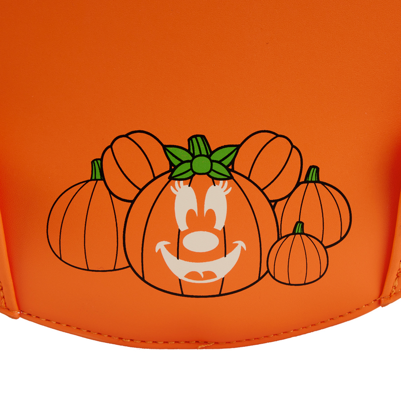 Loungefly: Disney - Glow Face Minnie Pumpkin Mini Backpack