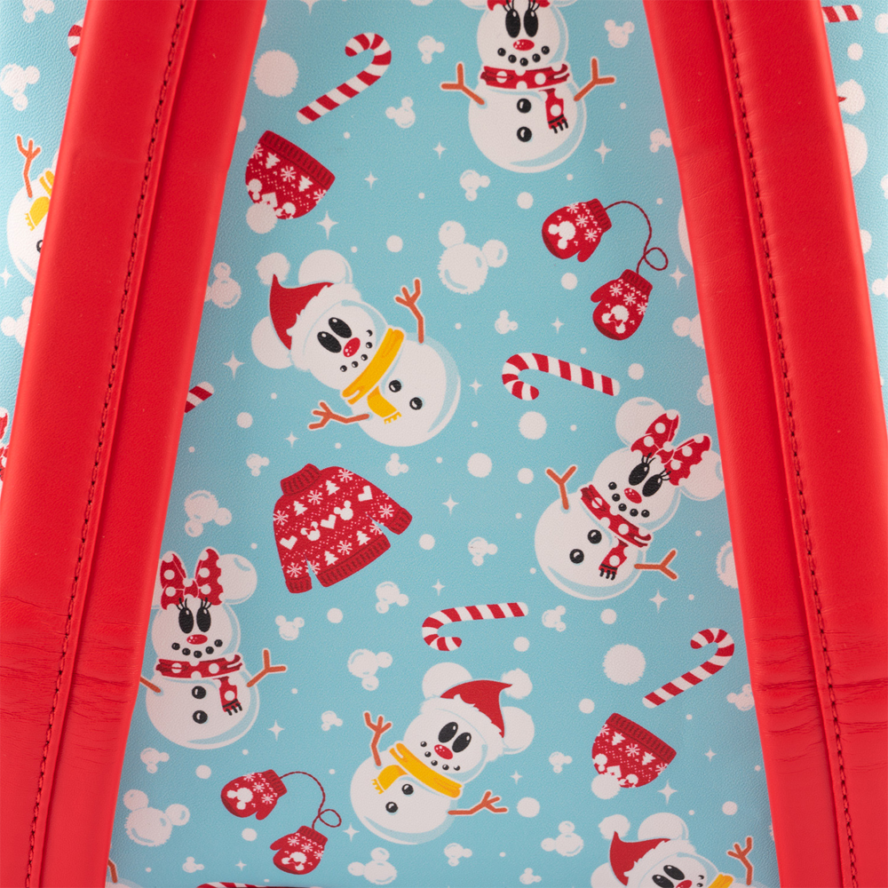 christmas disney mini backpack Loungefly Disney Mickey Minnie Snowman Mini Backpack Headband Set