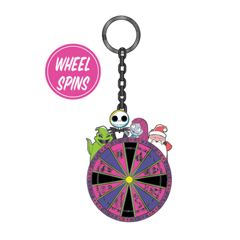 Loungefly: Disney - NBC Spinning Wheel Enamel Keychain