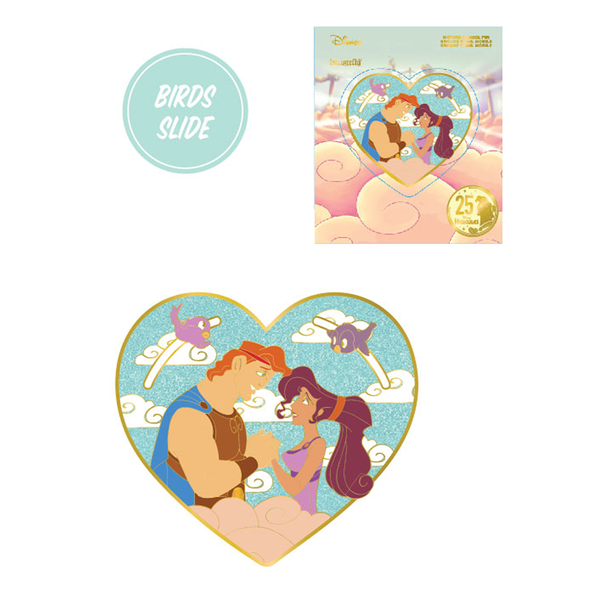 Loungefly: Disney: Hercules - Hercules and Meg Heart 3-Inch Collector Box Pin