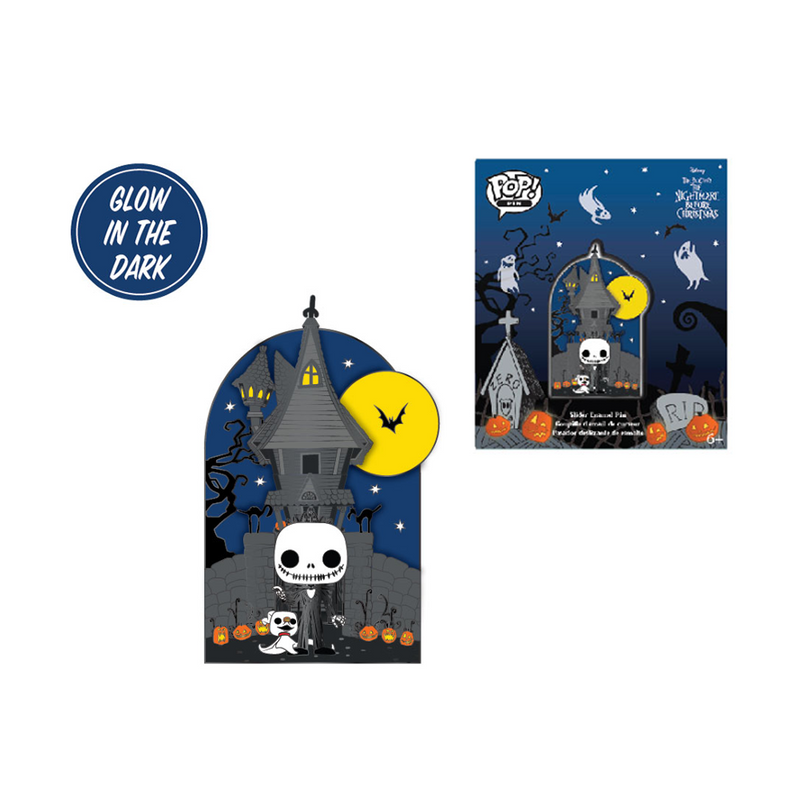 Loungefly: Disney: Nightmare Before Christmas - Jack Skellington House 3 Inch Collector Box Pin