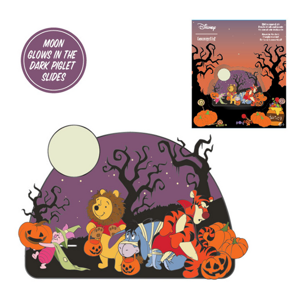 Loungefly: Disney - Winnie The Pooh Halloween Gang 3 Inch Collector Box Pin