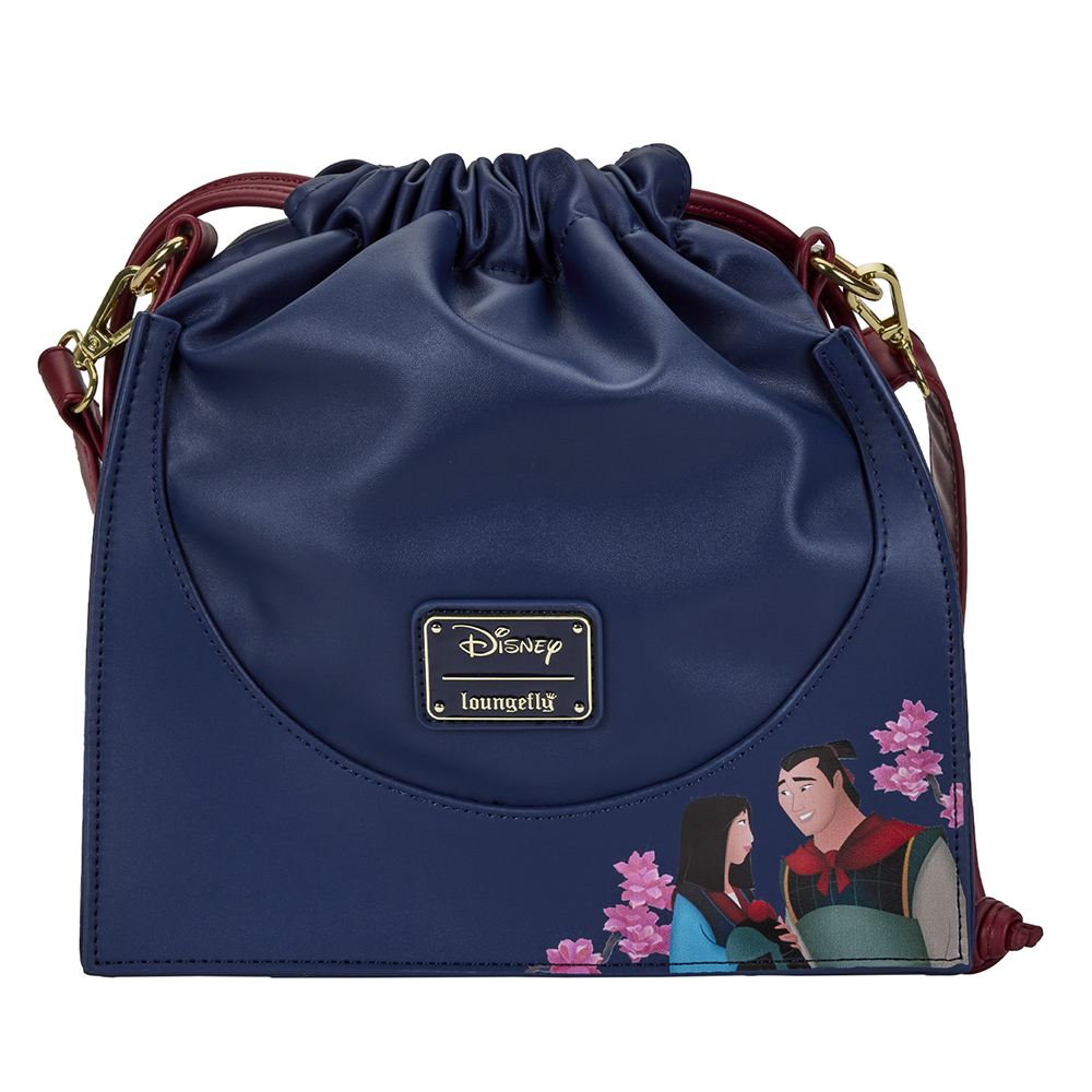 Loungefly: Disney Mulan Castle Cinch Sack Cross Body Bag