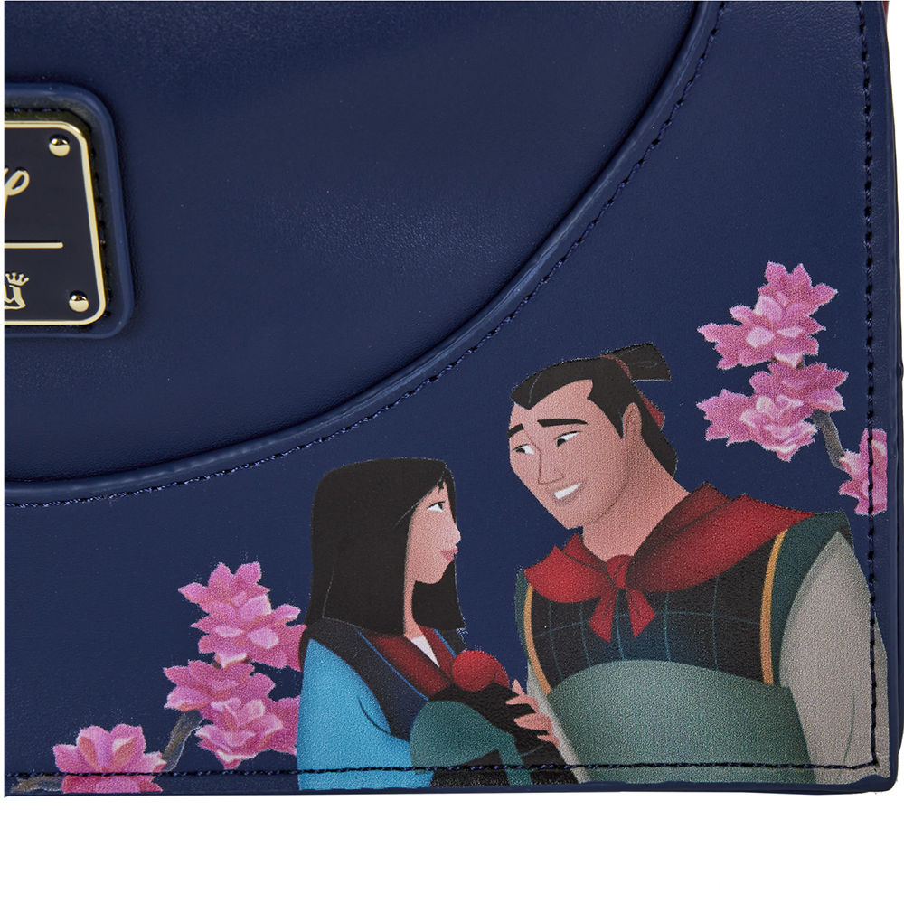 Loungefly: Disney Mulan Castle Cinch Sack Cross Body Bag