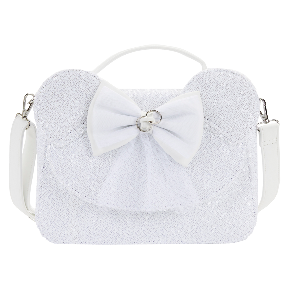 Loungefly: Disney - Minnie Sequin Wedding Cross Body Bag