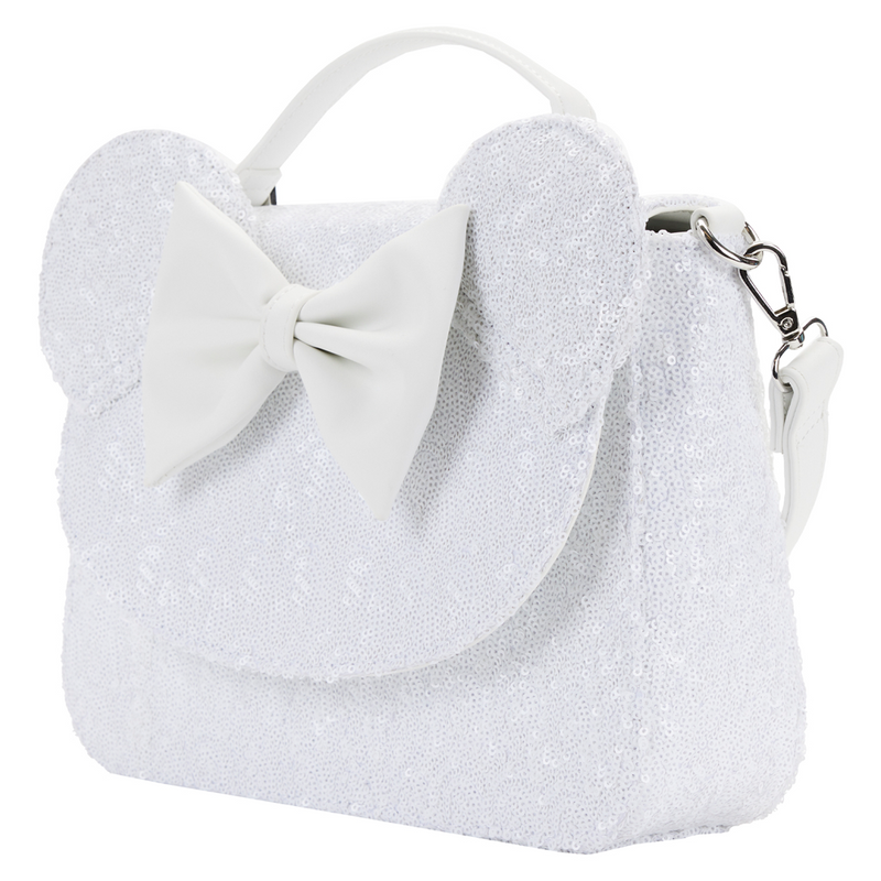 Loungefly: Disney - Minnie Sequin Wedding Cross Body Bag