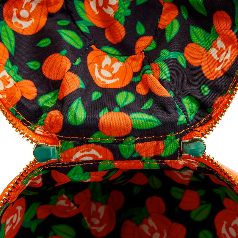 Loungefly: Disney - Glow Face Pumpkin Minnie Figural Cross Body Bag