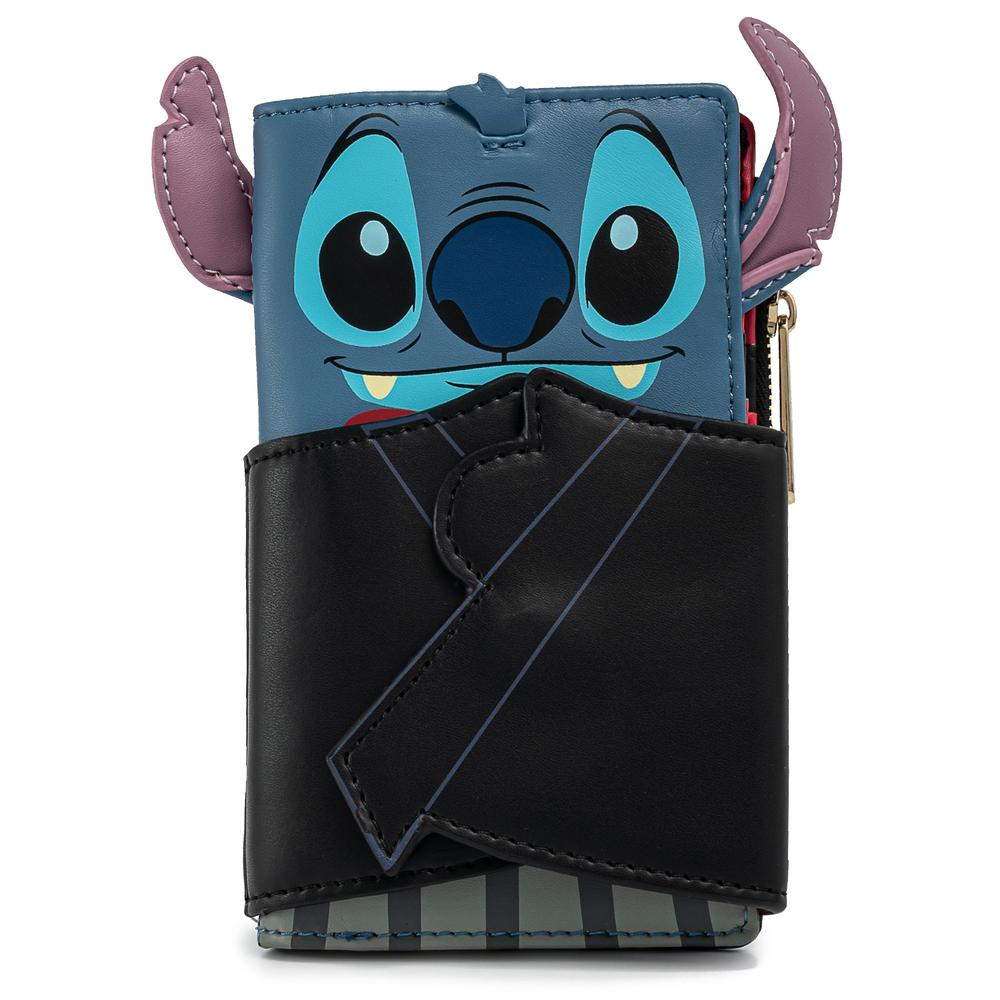 Loungefly: Disney Vampire Stitch Bow Tie Flap Wallet