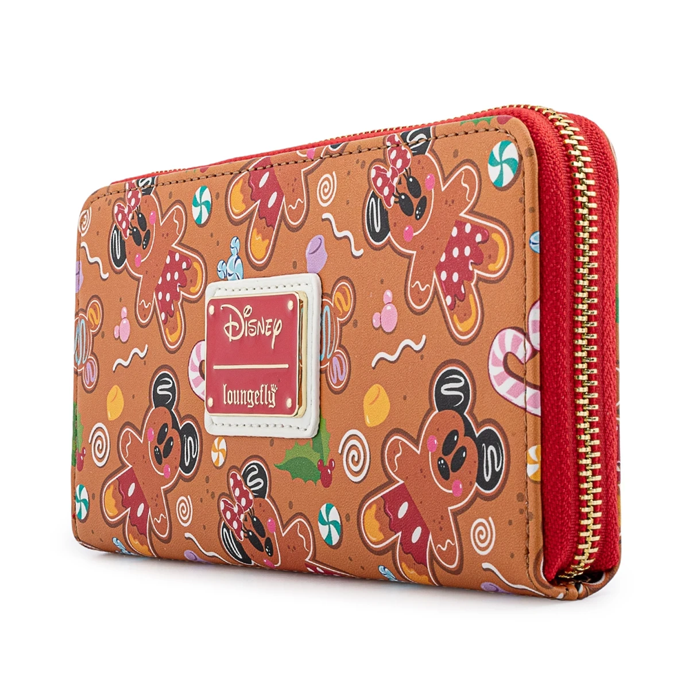 Loungefly: Disney Gingerbread AOP Zip Around Wallet