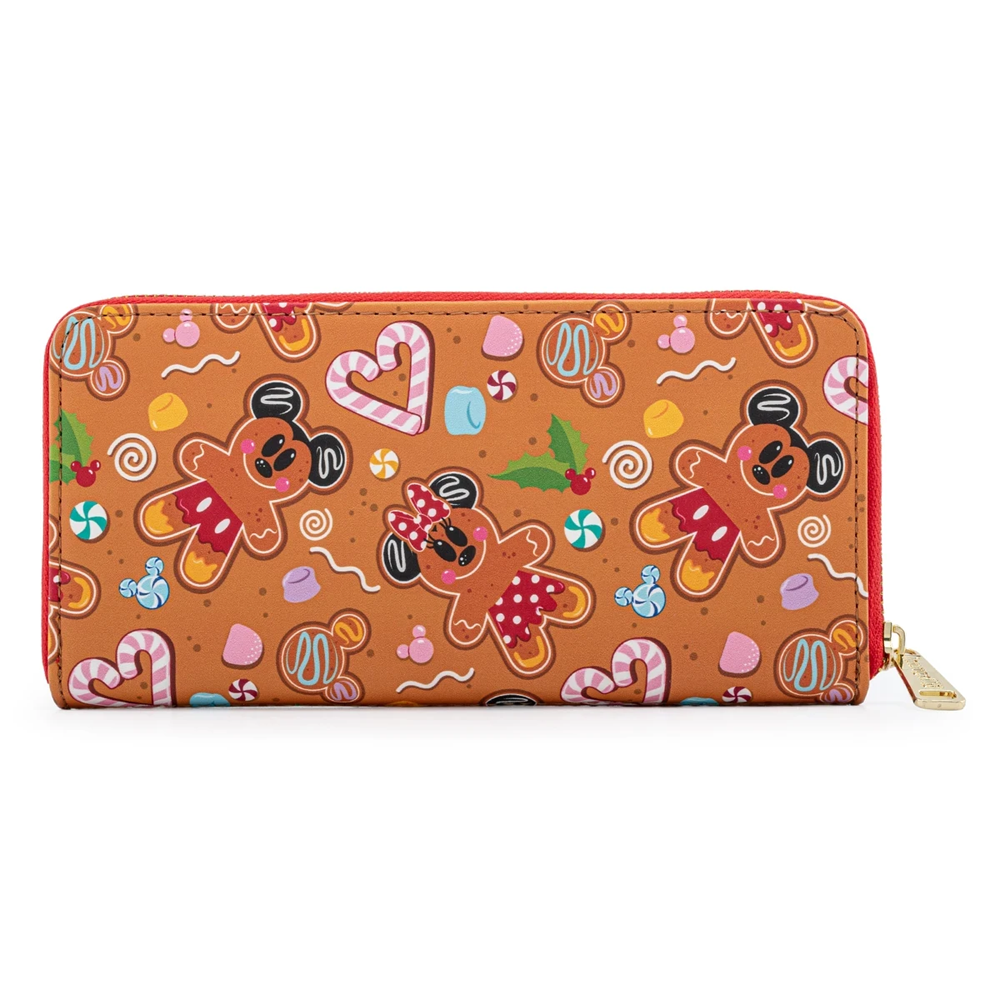 Loungefly: Disney Gingerbread AOP Zip Around Wallet