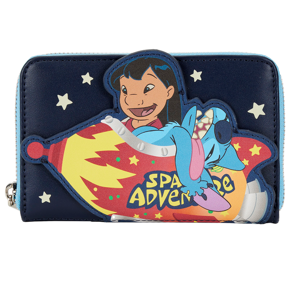 Loungefly: Disney Lilo And Stitch Space Adventure Zip Around Wallet