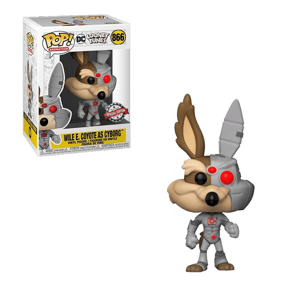 FU38152-IE Funko POP! Looney Tunes - Wile E. Coyote as Cyborg Vinyl Figure #866 Special Edition Exclusive [READ DESCRIPTION]