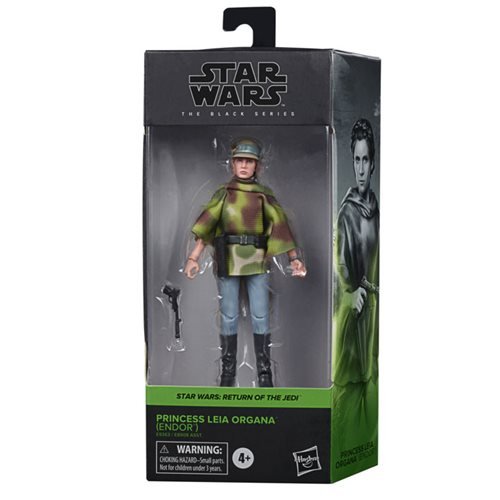 Star Wars: The Black Series - Leia Organa (Endor Battle Poncho) (Return of the Jedi) 6-Inch Action Figure