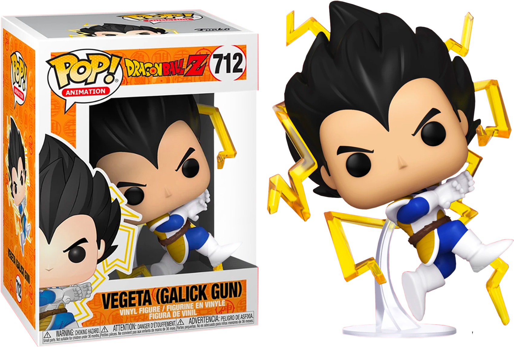 FU46058 Funko POP! Dragon Ball Z - Vegeta (Galick Gun) Common Vinyl Figure #712 Chalice Exclusive [READ DESCRIPTION]