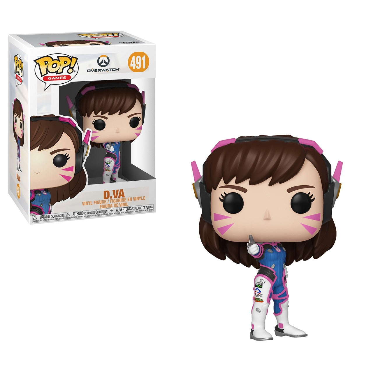 FU37433 Funko POP! Overwatch: Season 5 - D. Va Vinyl Figure #491