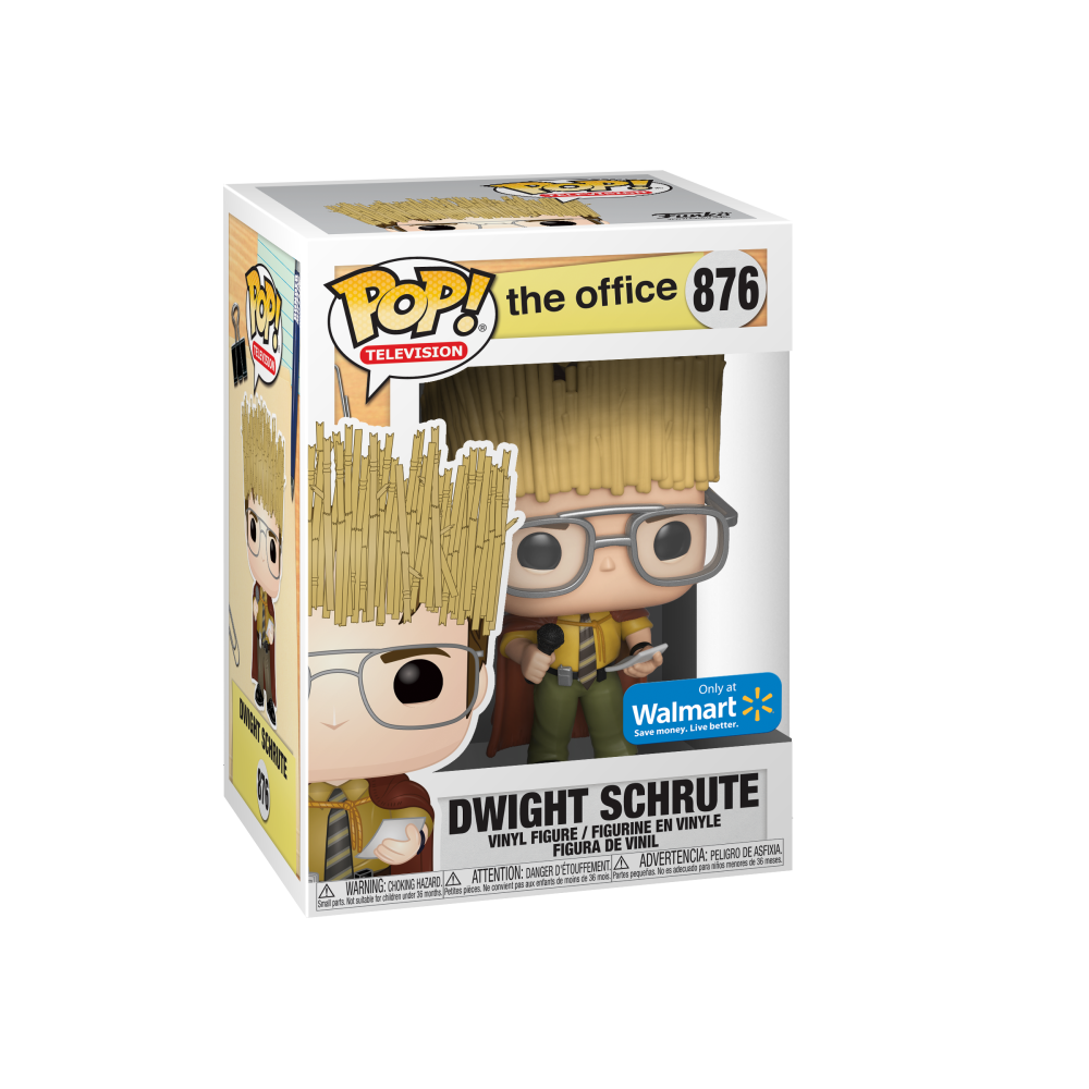 FU41897 Funko POP! The Office - Dwight Schrute as Hay King Vinyl Figure #876 Walmart Exclusive (NOT 100% MINT)