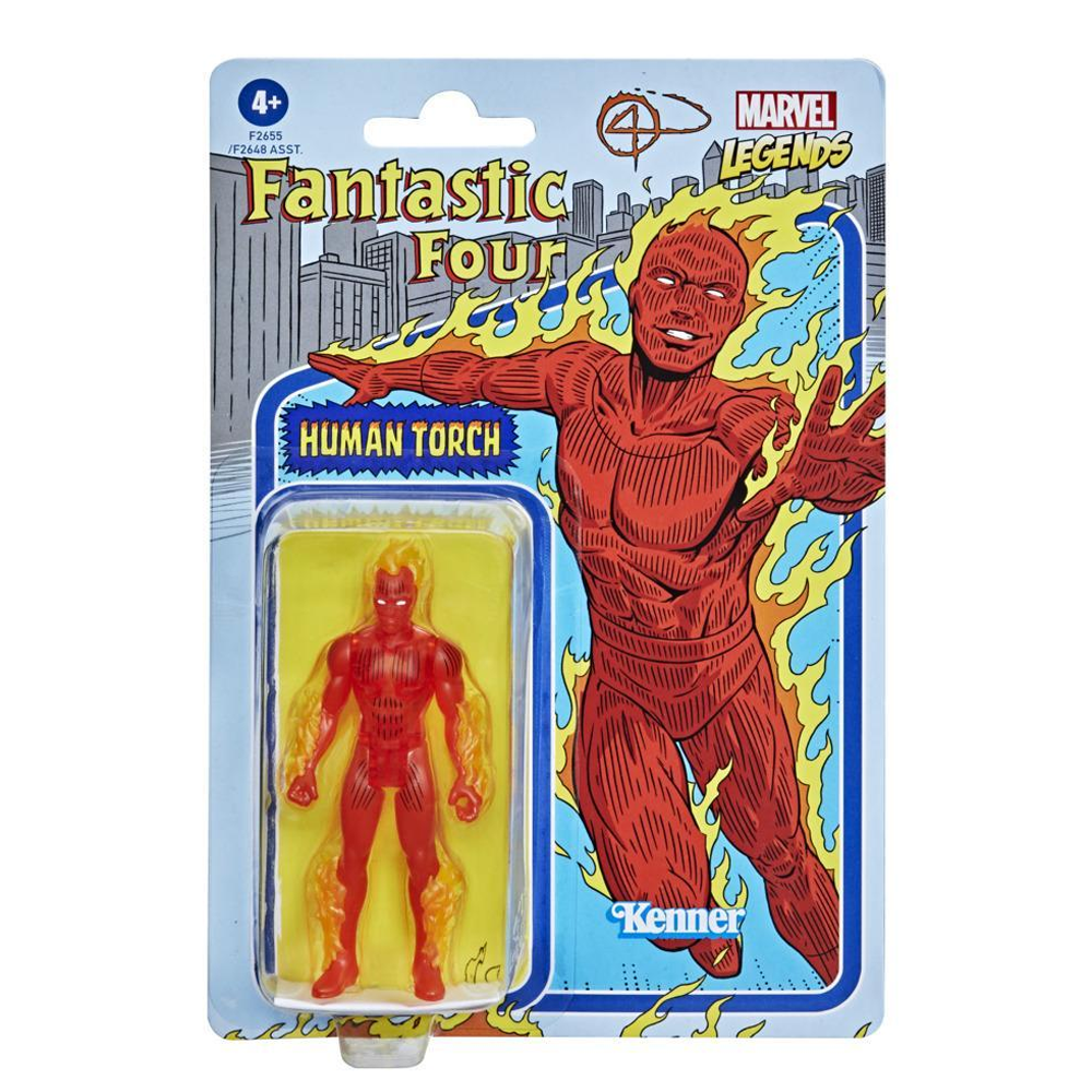 Retro Collection Marvel Legends - Human Torch 3.75-inch Action Figure