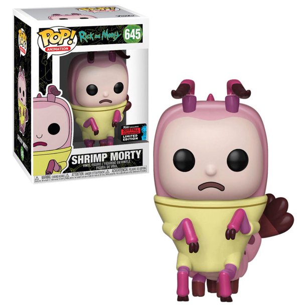 FU43380 Funko POP! Rick and Morty - Shrimp Morty Vinyl Figure #645 Fall Convention Exclusive [READ DESCRIPTION]